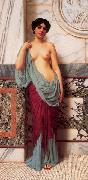 John William Godward At the Thermae Spain oil painting artist